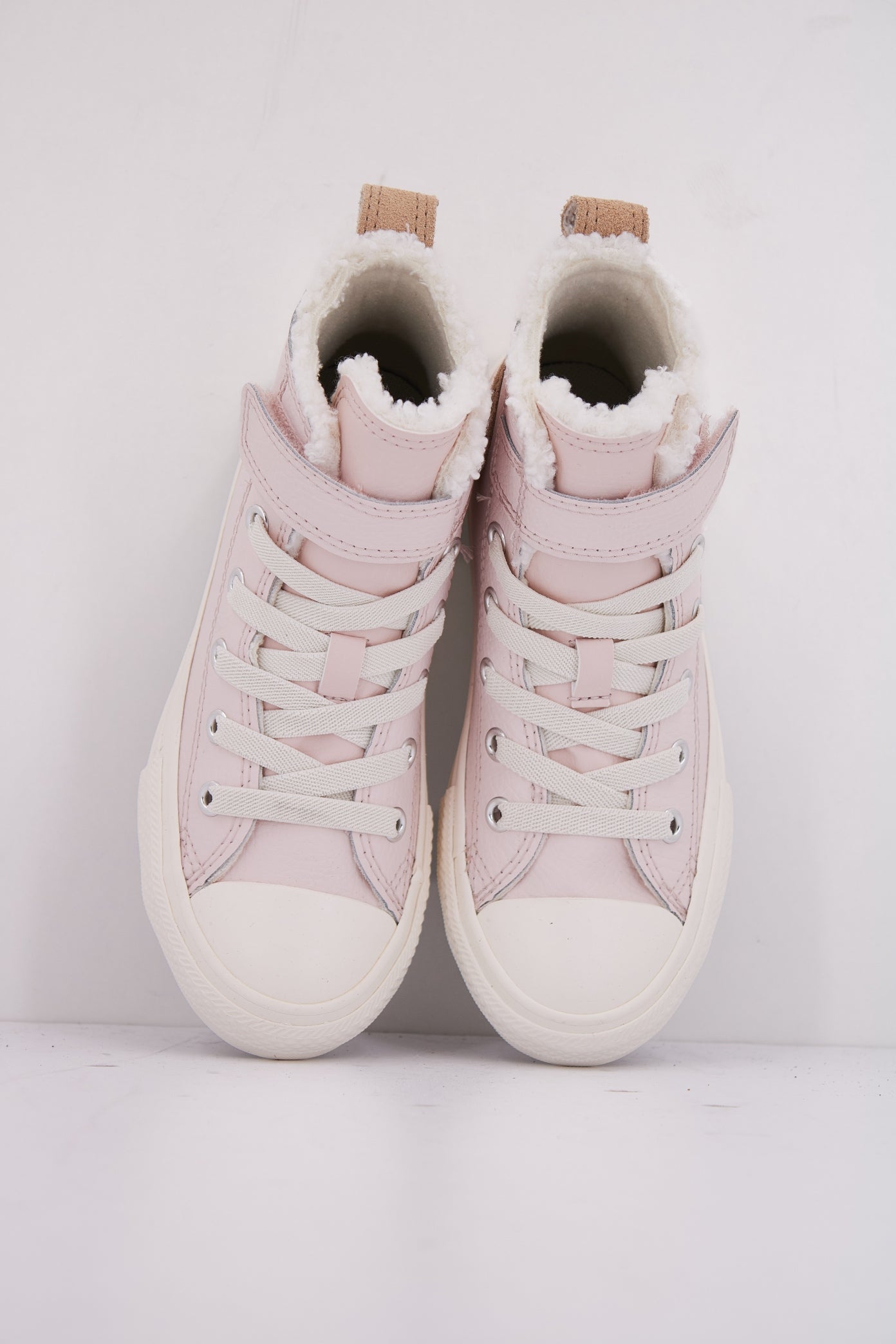 CONVERSE CHUCK TAYLOR ALL STAR LEATHER&SHERPA EASY-ON en color ROSA  (3)