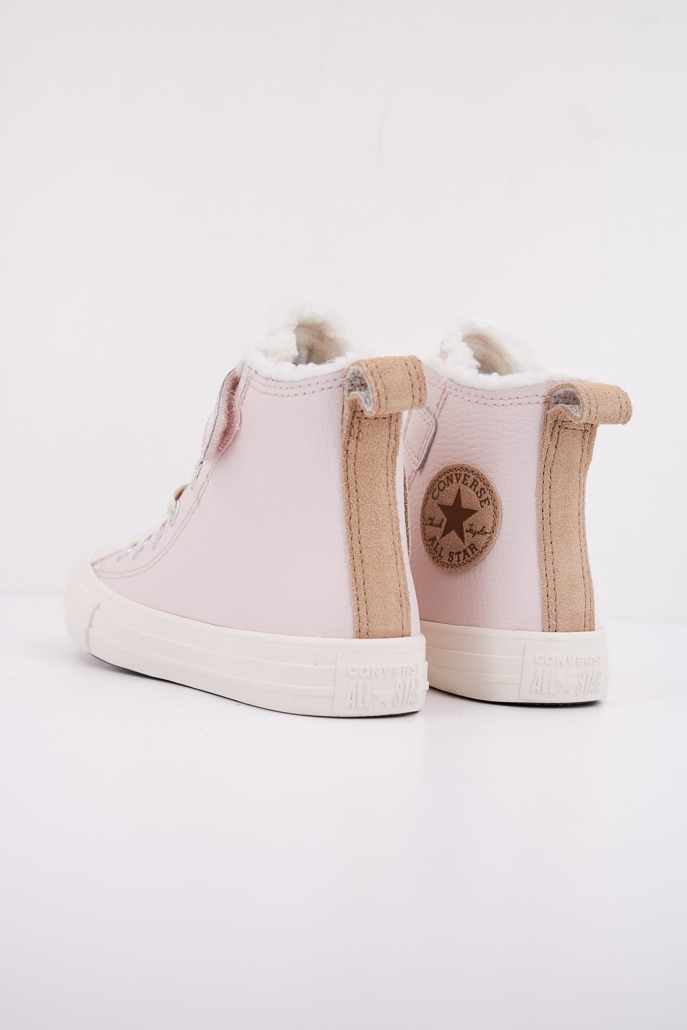 CONVERSE CHUCK TAYLOR ALL STAR LEATHER&SHERPA EASY-ON en color ROSA  (4)