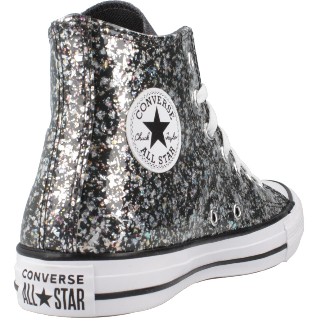 CONVERSE  CHUCK TAYLOR ALL STAR GLITTER en color NEGRO  (3)