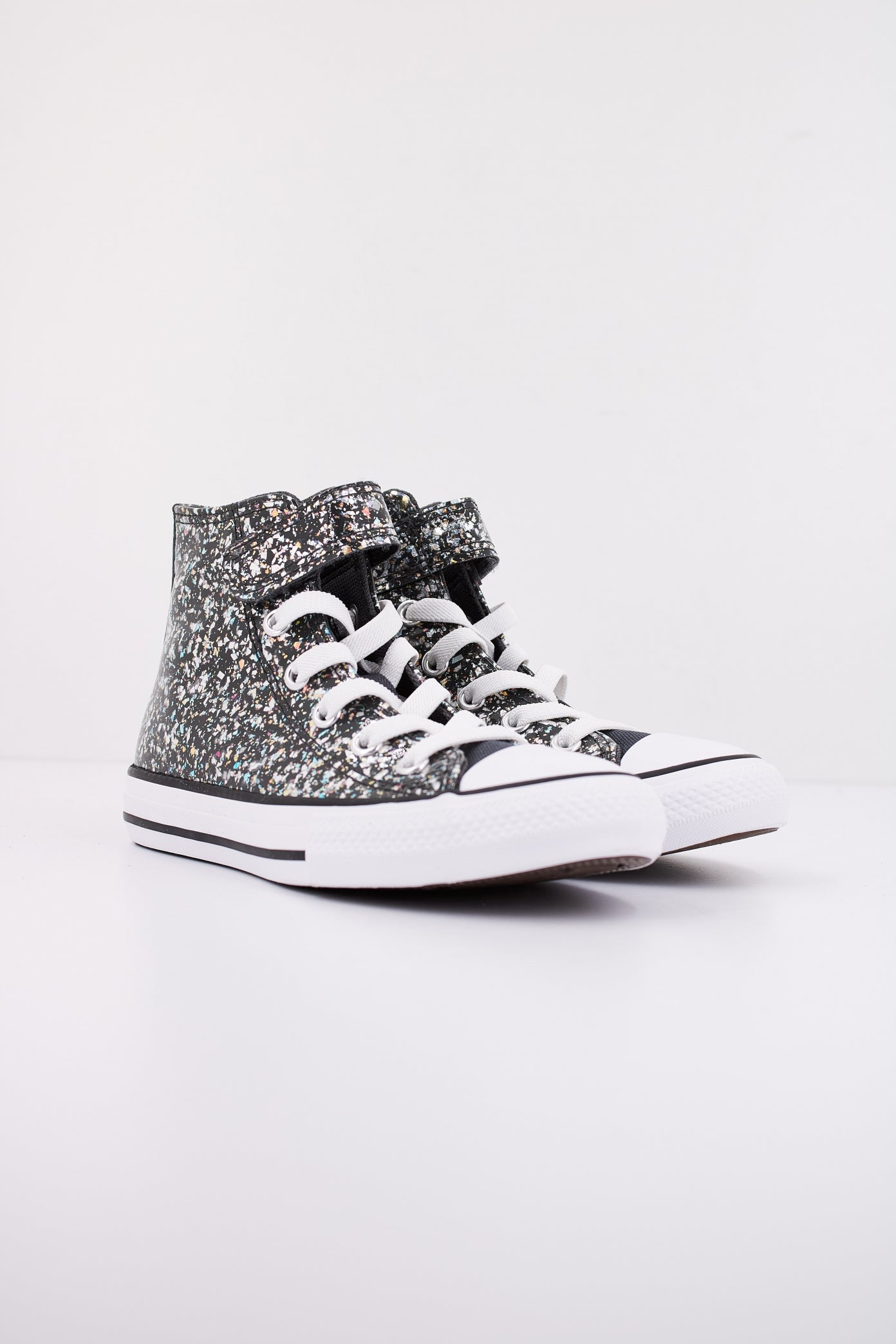 CONVERSE CHUCK TAYLOR ALL STAR GLITTER EASY-ON en color NEGRO  (2)