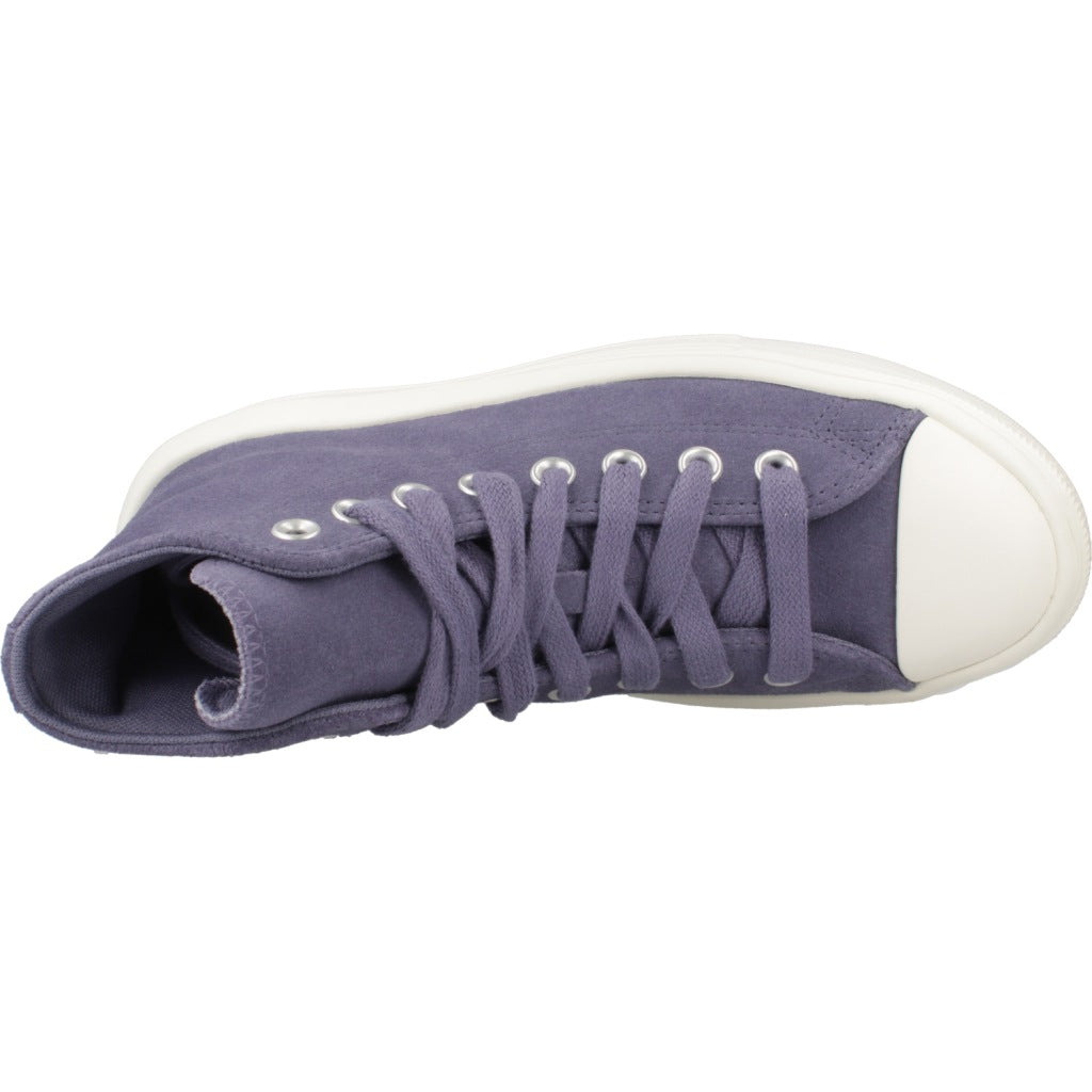 CONVERSE  CHUCK TAYLOR ALL STAR MOVE PLATFORM SUEDE en color VIOLETA  (7)