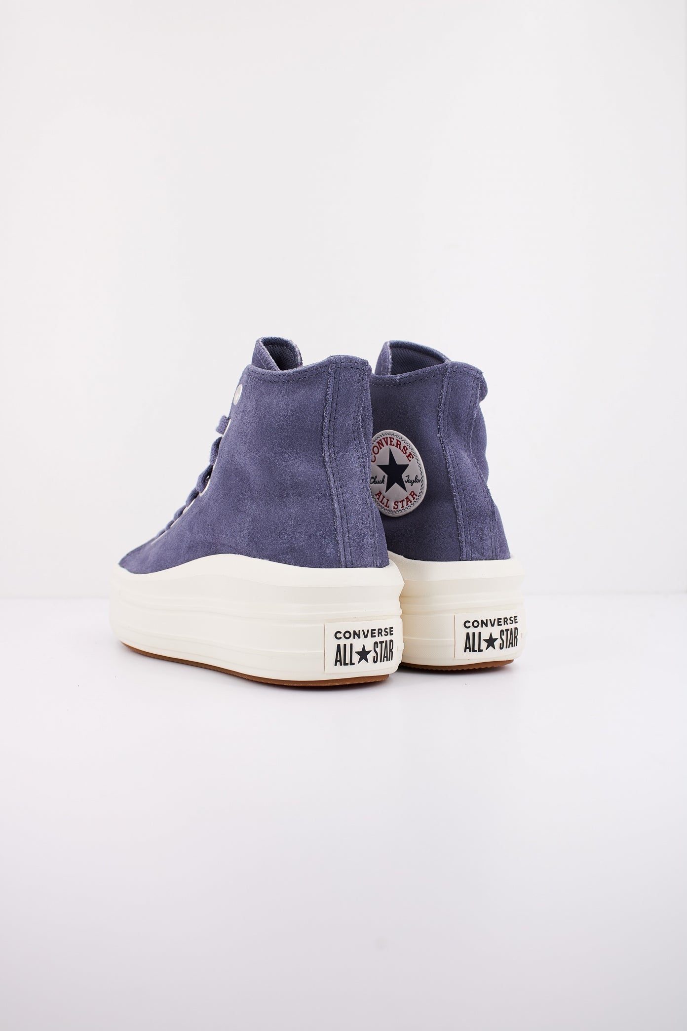 CONVERSE  CHUCK TAYLOR ALL STAR MOVE PLATFORM SUEDE en color VIOLETA  (4)