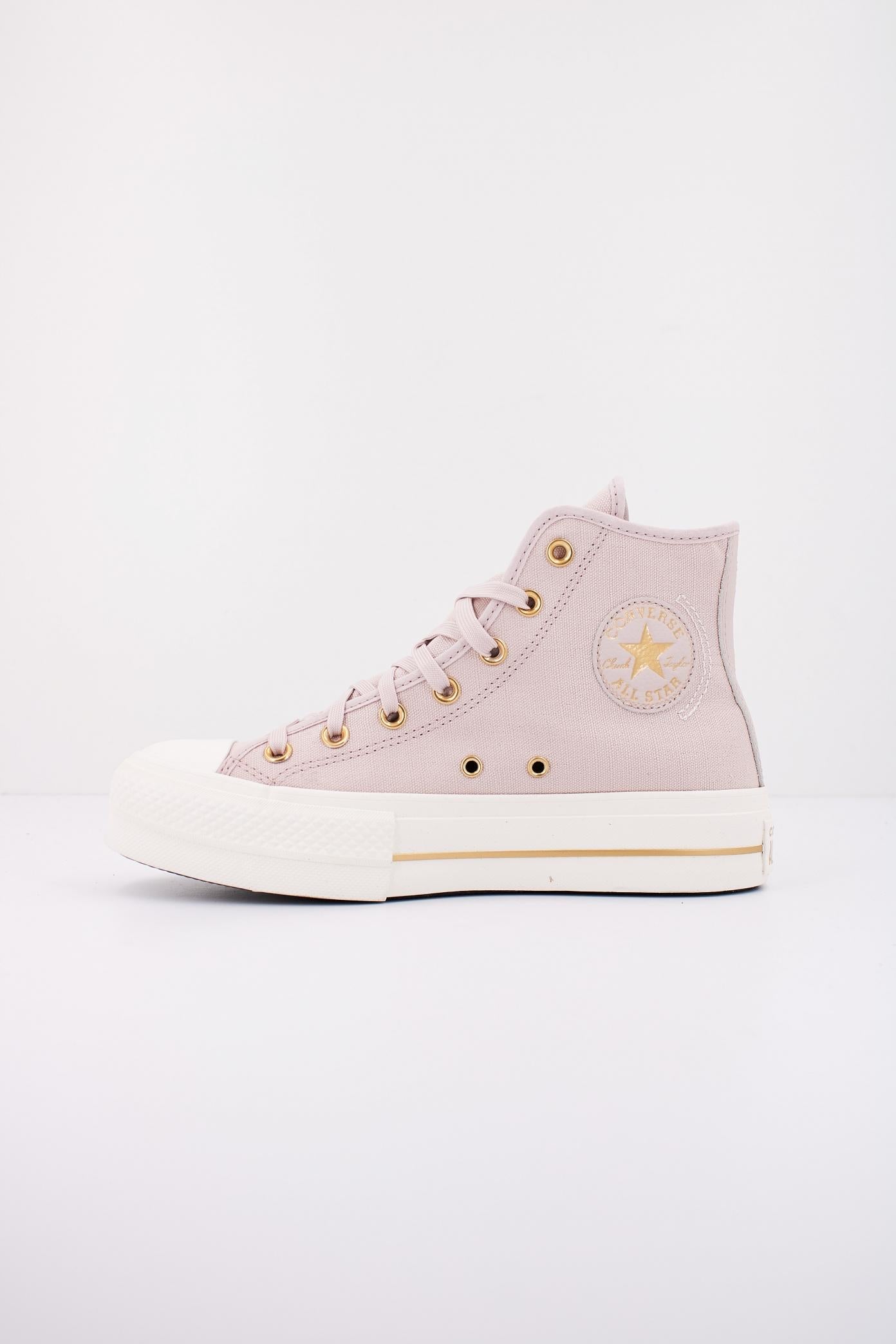 CONVERSE CHUCK TAYLOR ALL STAR LIFT HI FLUSH en color ROSA  (1)