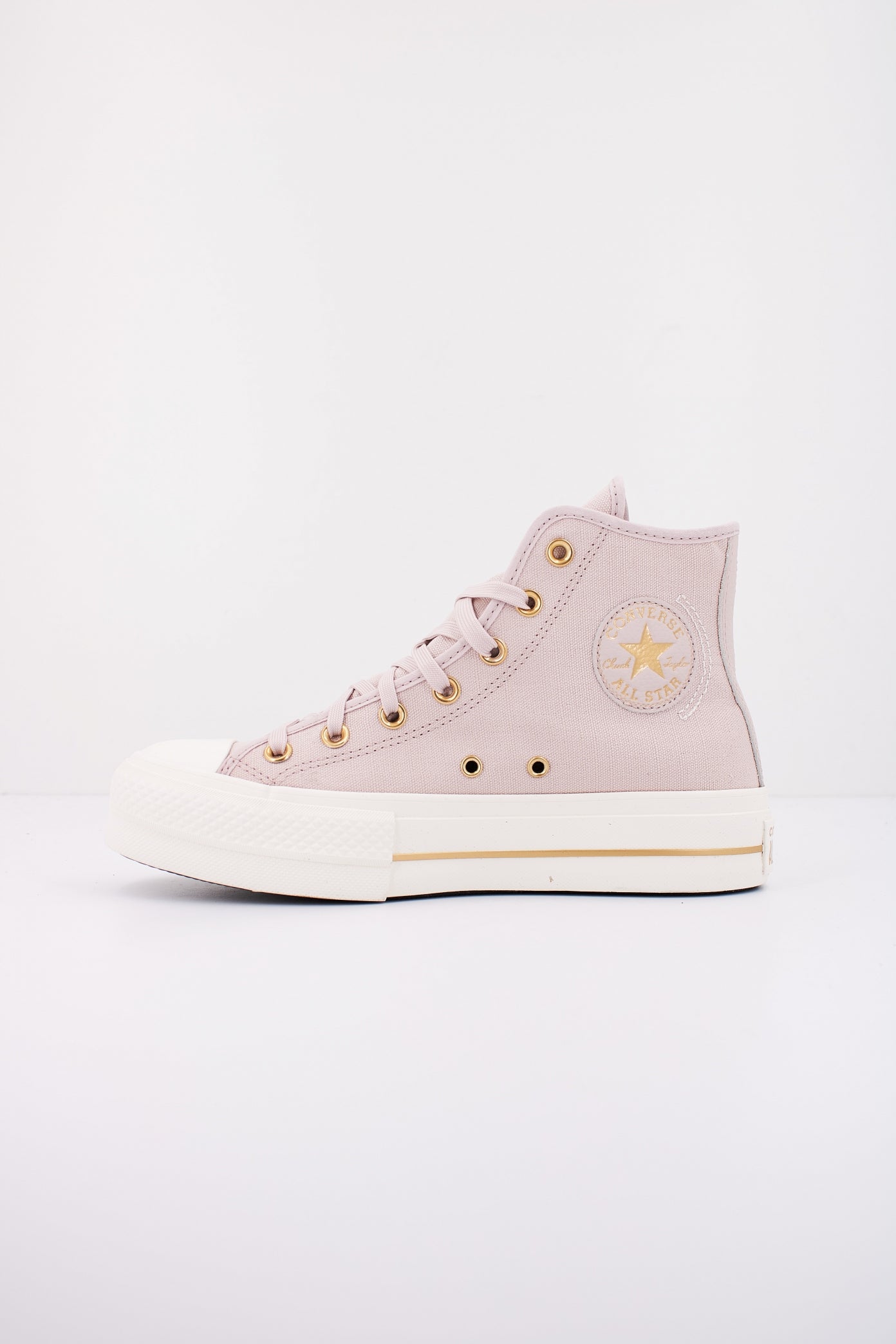 CONVERSE CHUCK TAYLOR ALL STAR LIFT HI FLUSH en color ROSA  (1)