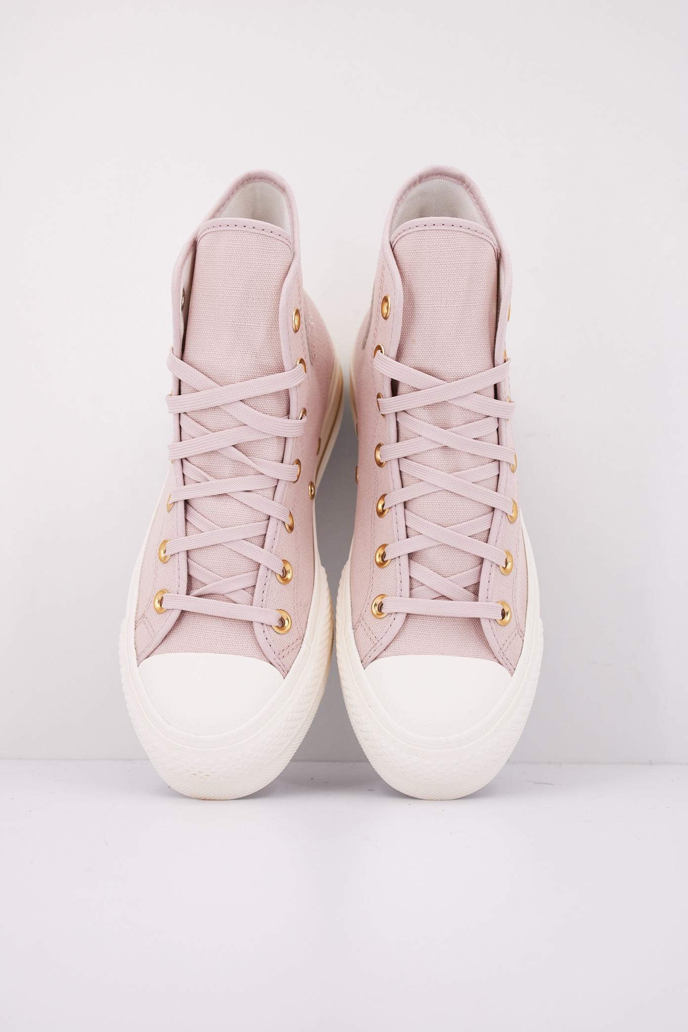 CONVERSE CHUCK TAYLOR ALL STAR LIFT HI FLUSH en color ROSA  (3)