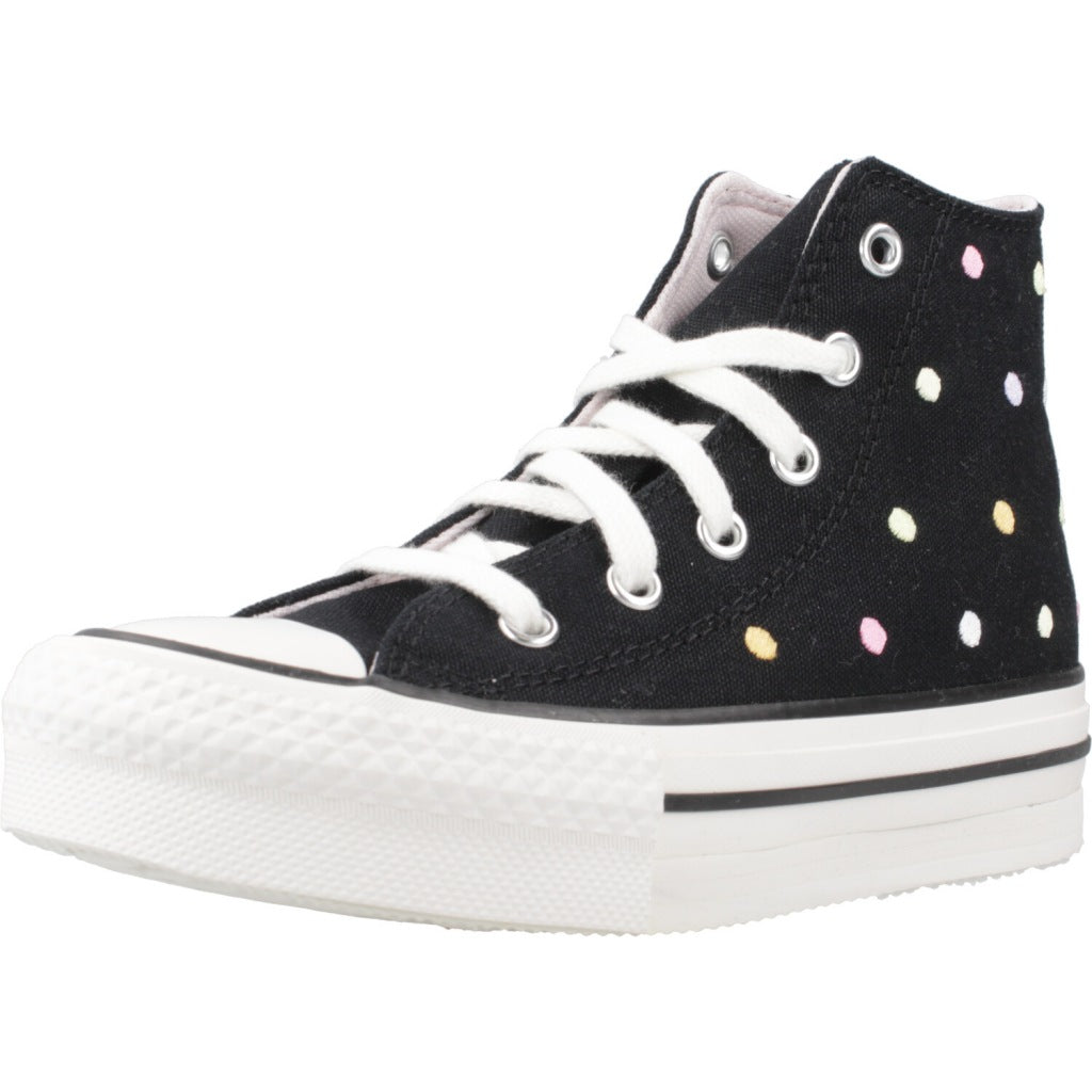 CONVERSE CHUCK TAYLOR ALL STAR LIFT EMBROIDERED POLKA DOTS PLATFORM en color NEGRO  (1)