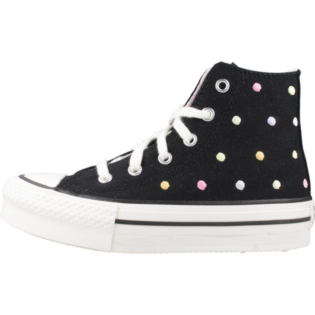 CONVERSE CHUCK TAYLOR ALL STAR LIFT EMBROIDERED POLKA DOTS PLATFORM en color NEGRO  (2)