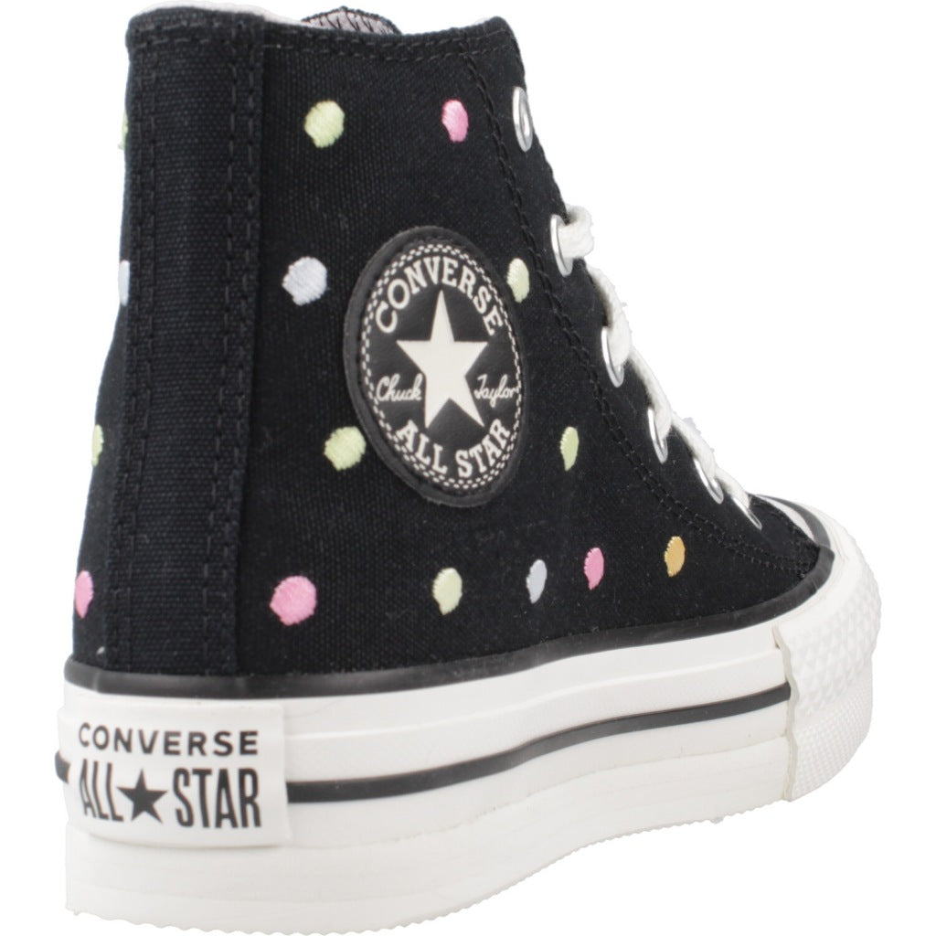 CONVERSE CHUCK TAYLOR ALL STAR LIFT EMBROIDERED POLKA DOTS PLATFORM en color NEGRO  (3)