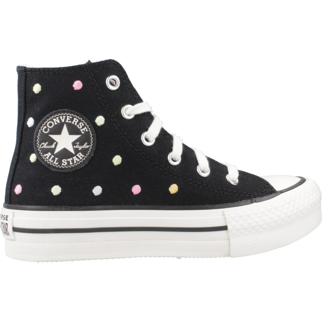 CONVERSE CHUCK TAYLOR ALL STAR LIFT EMBROIDERED POLKA DOTS PLATFORM en color NEGRO  (4)