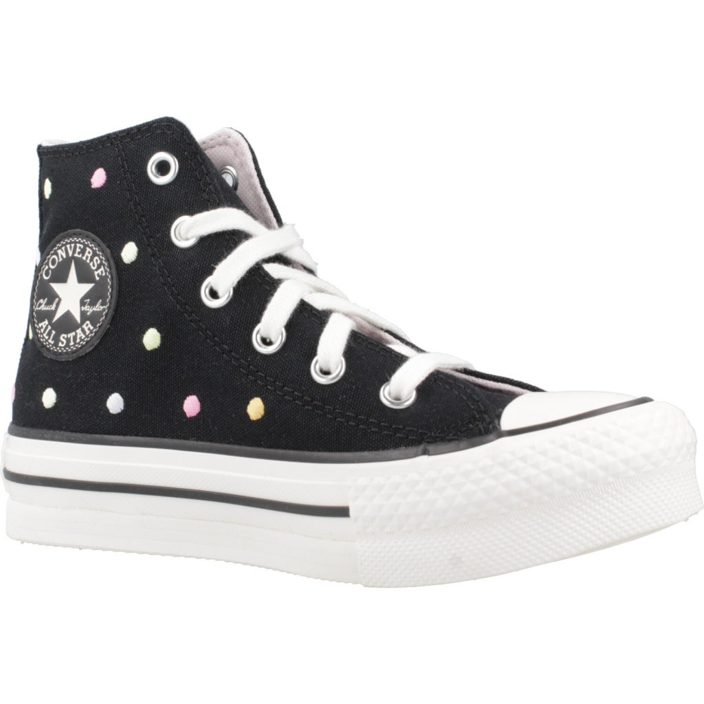 CONVERSE CHUCK TAYLOR ALL STAR LIFT EMBROIDERED POLKA DOTS PLATFORM en color NEGRO  (5)