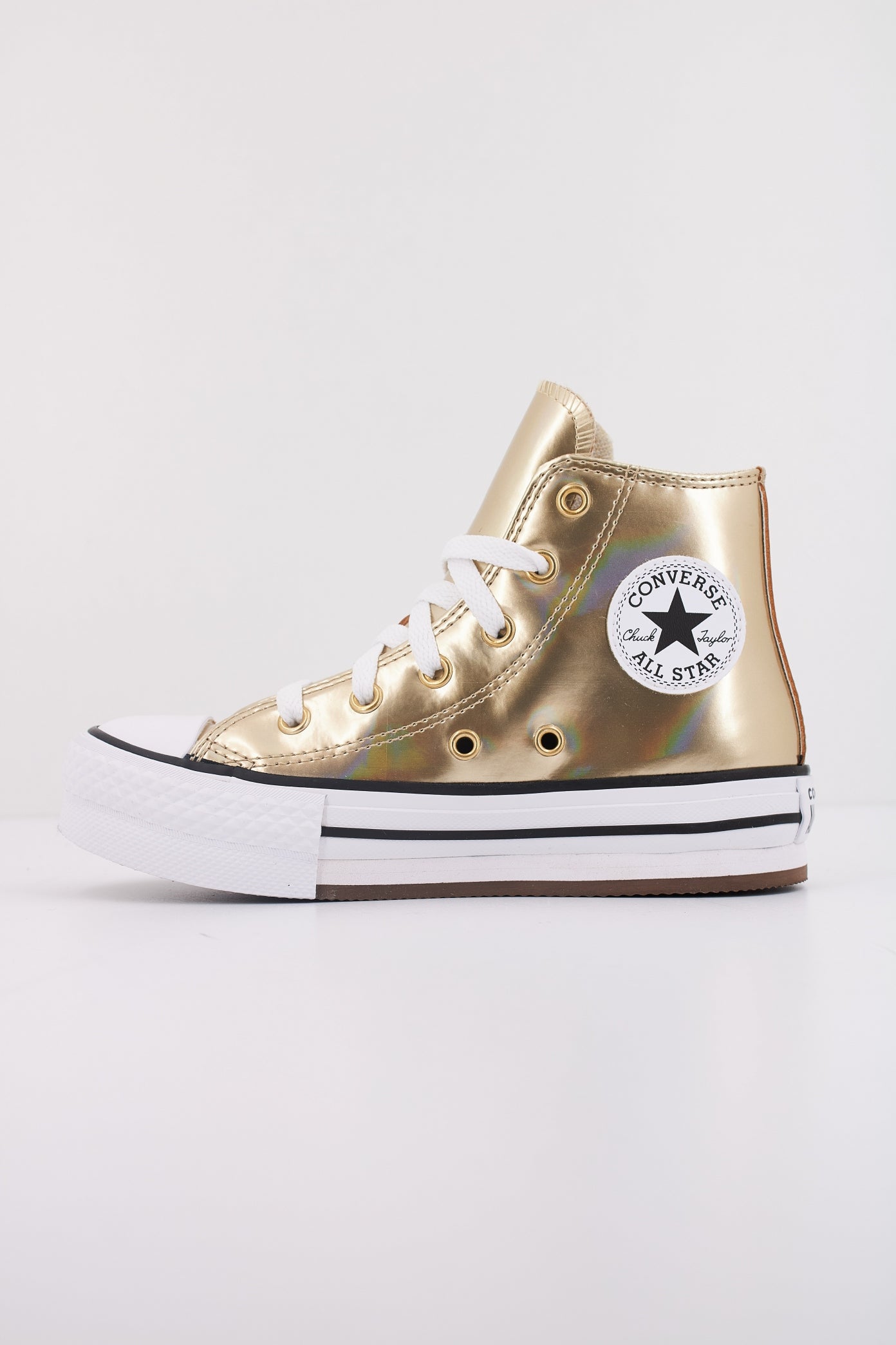 CONVERSE CHUCK TAYLOR ALL STAR EVA LIFT HI en color ORO  (1)