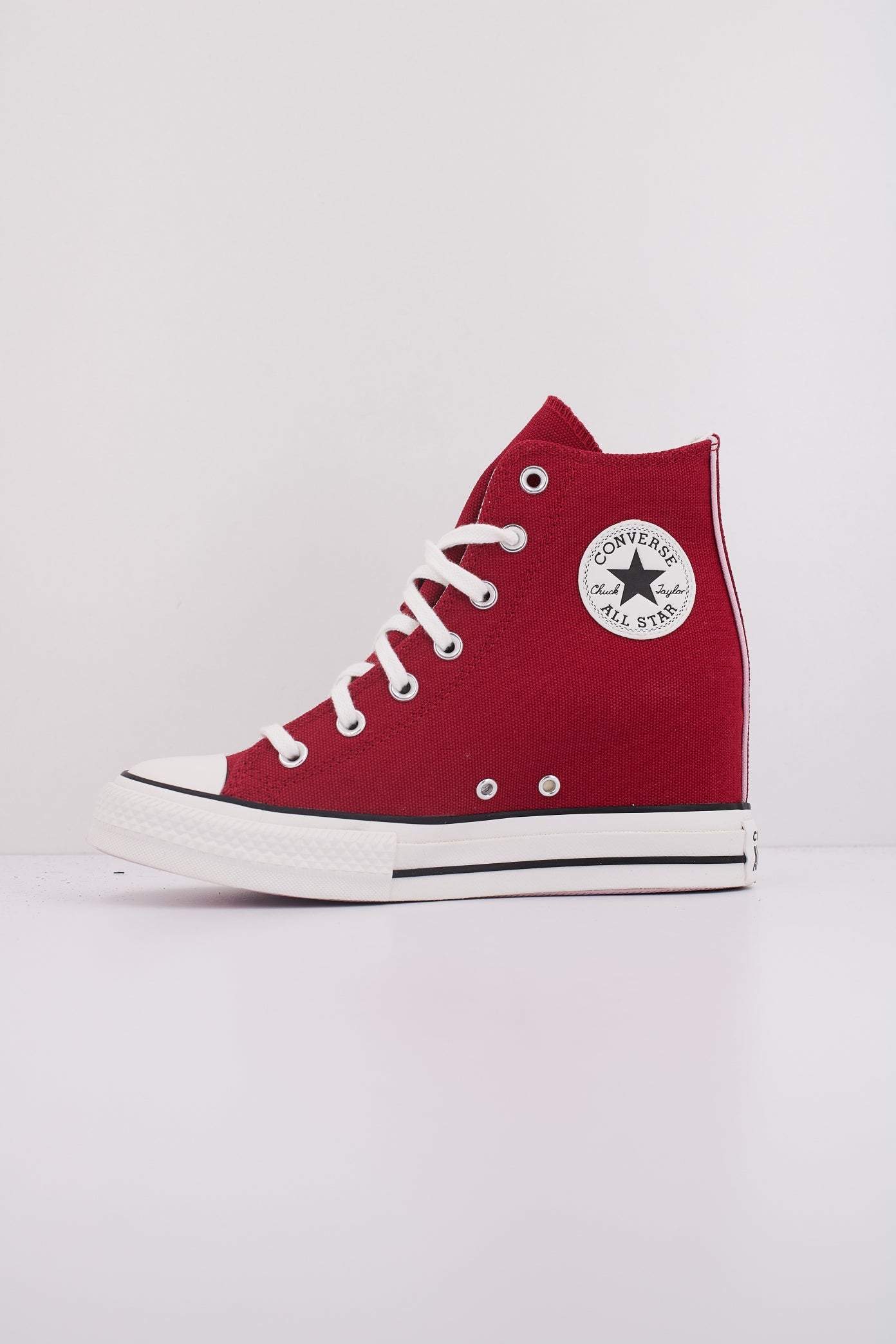 CONVERSE CHUCK TAYLOR ALL STAR WEDGE en color BURDEOS  (1)