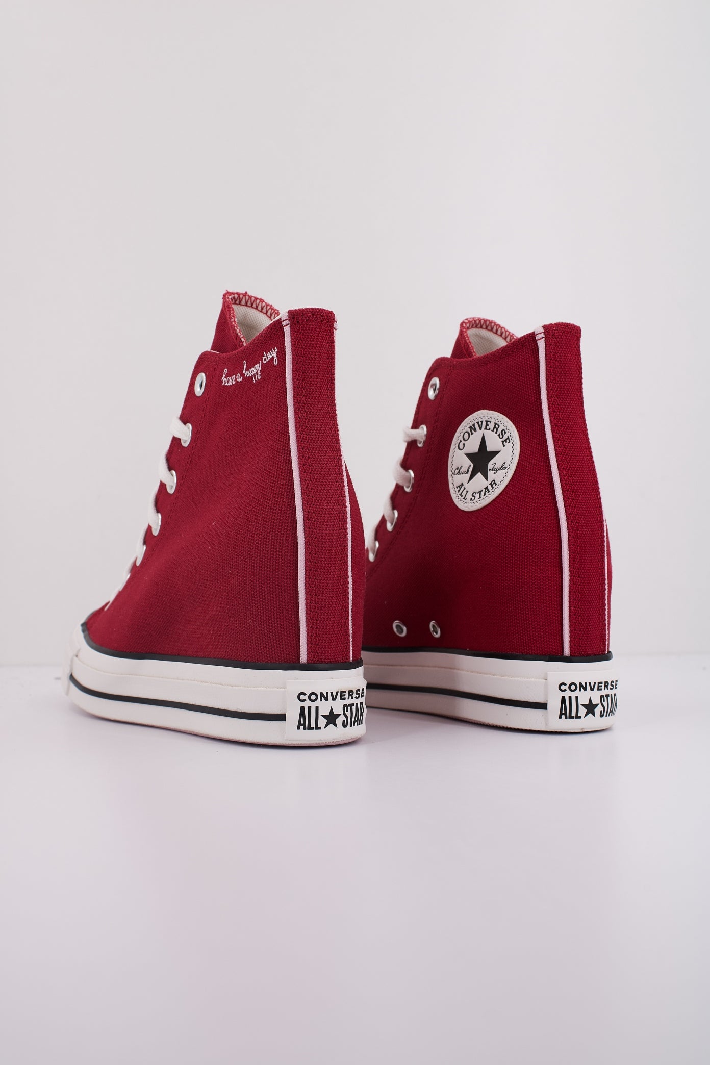 CONVERSE CHUCK TAYLOR ALL STAR WEDGE en color BURDEOS  (4)