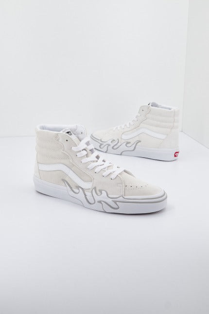 VANS SK-HI FLAME en color BLANCO  (1)