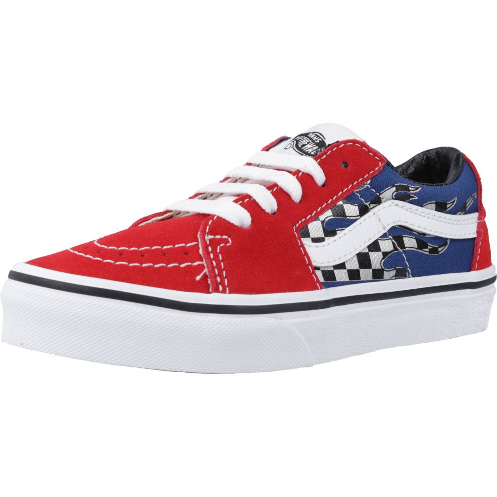 VANS SK-LOW REFLECT CHECK en color ROJO  (1)