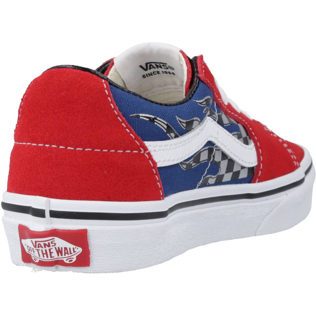 VANS SK-LOW REFLECT CHECK en color ROJO  (3)