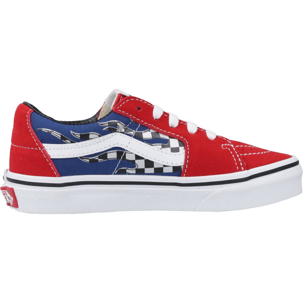 VANS SK-LOW REFLECT CHECK en color ROJO  (4)