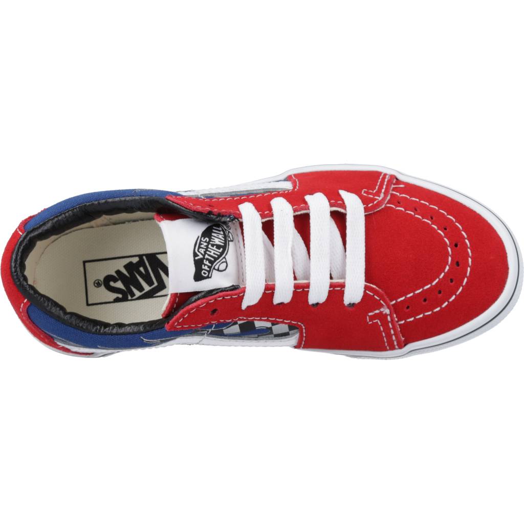 VANS SK-LOW REFLECT CHECK en color ROJO  (7)