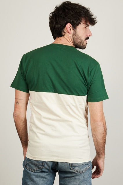 VANS COLORBLOCK TEE en color VERDE  (4)