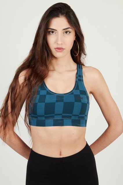 VANS FLYING V PRINT BRA en color AZUL  (1)