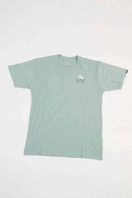 VANS SUNSET DUAL PALM VINTAGE SS TEE en color VERDE  (2)