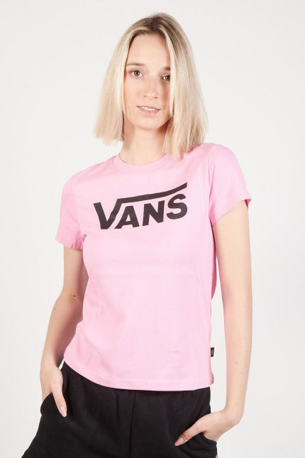 VANS FLYING V CREW TEE en color ROSA  (2)