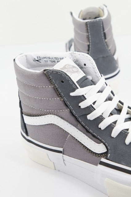 VANS SK-HI RECONSTRUCT en color GRIS  (4)