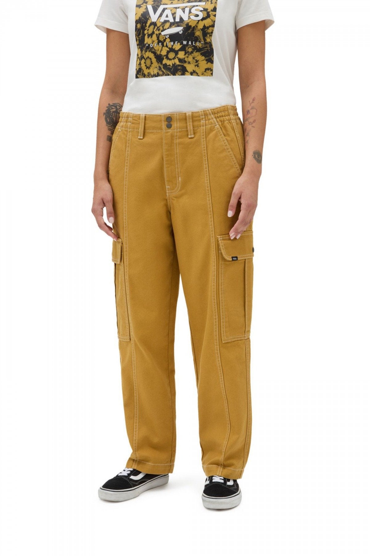 VANS SIDEWALK PANT en color MARRON  (1)