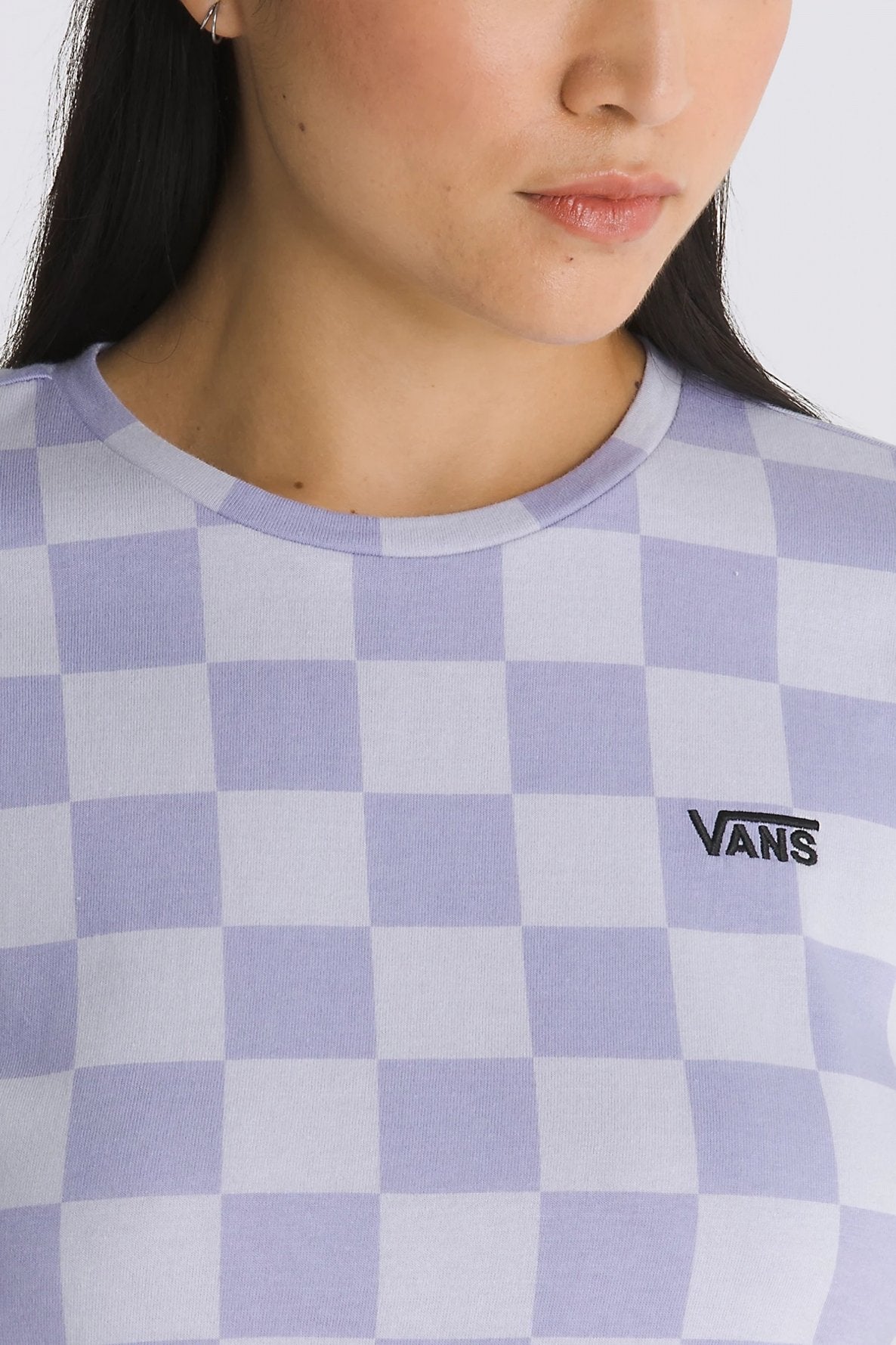 VANS CHECKER CREW CROP II en color VIOLETA  (4)