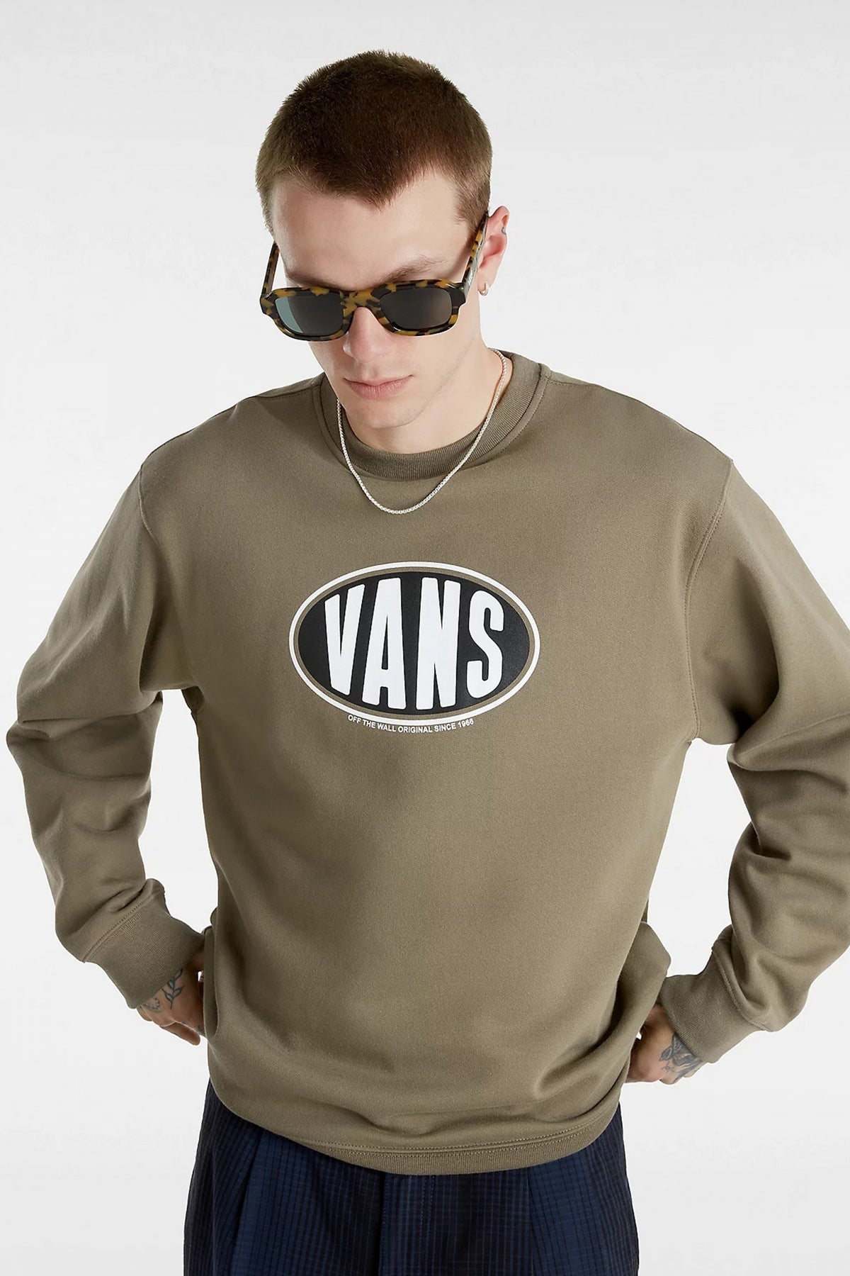 VANS SPRAY ON LOOSE CREW en color MARRON  (1)