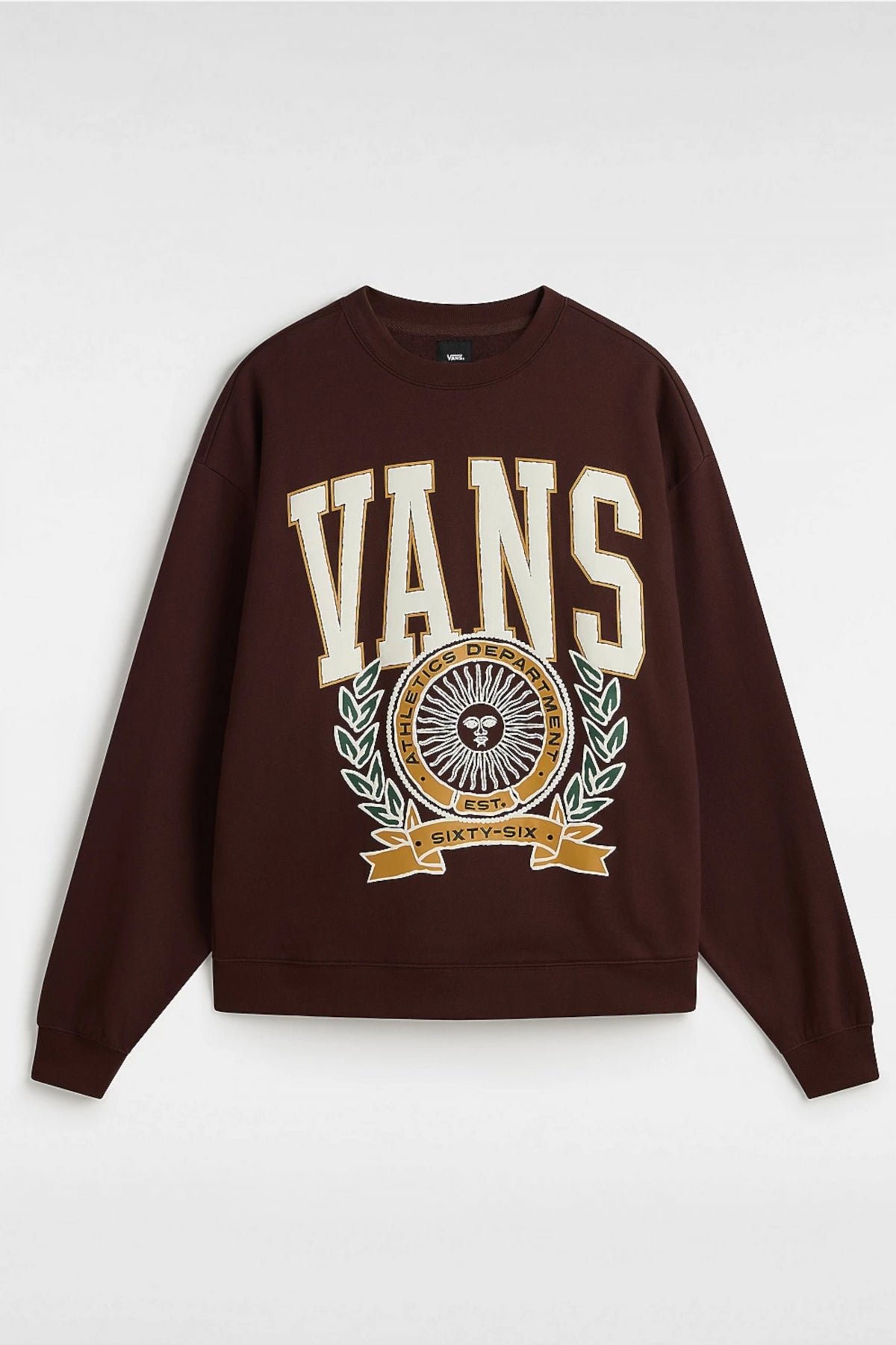 VANS FIRST TEAM OS CREW en color BURDEOS  (2)