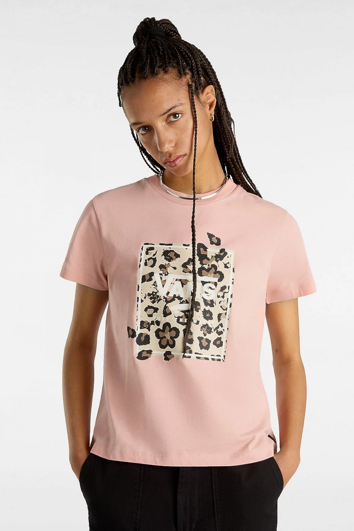 VANS ANIMALIER BOXED CREW S en color ROSA  (1)