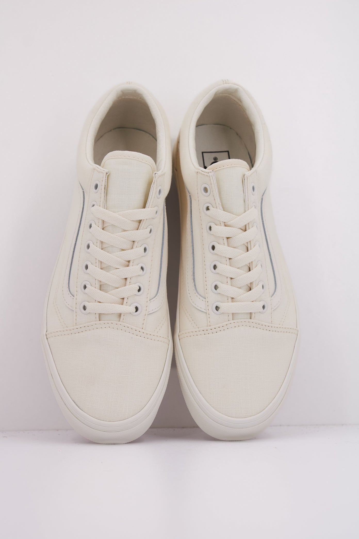 VANS OLD SKOOL LINEN en color BLANCO  (3)