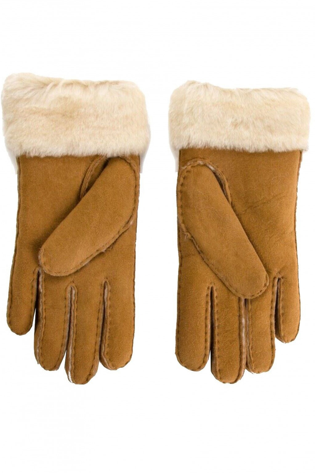 UGG W TURN CUFF GLOVE en color MARRON  (2)