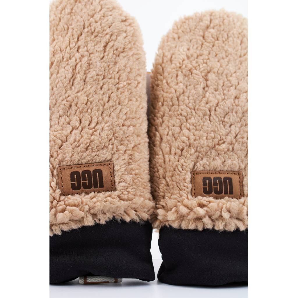 UGG W SHERPA MITTEN W LOGO TAPE en color MARRON  (6)