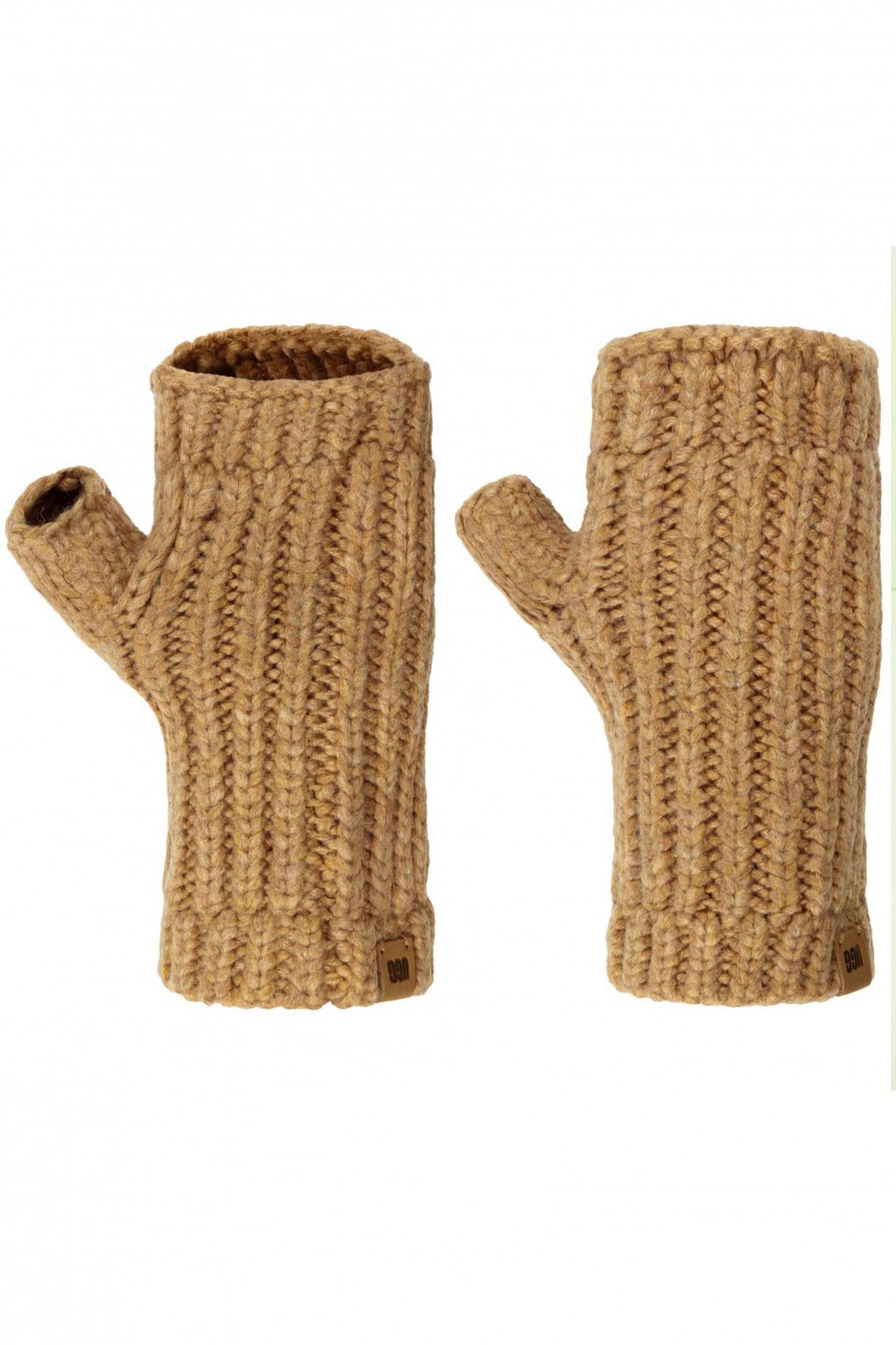 UGG  W RIBBED FINGERLESS MITTEN en color MARRON  (1)