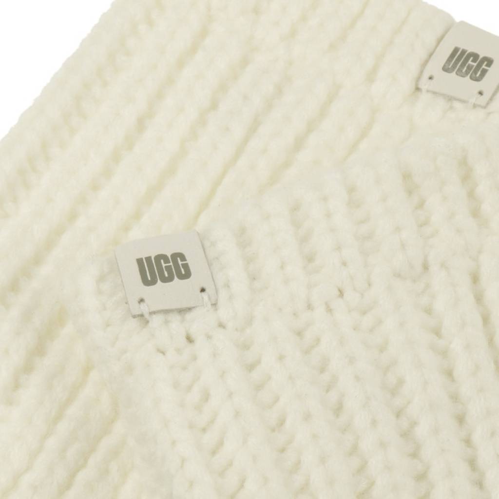 UGG  W RIBBED FINGERLESS MITTEN en color BLANCO  (6)