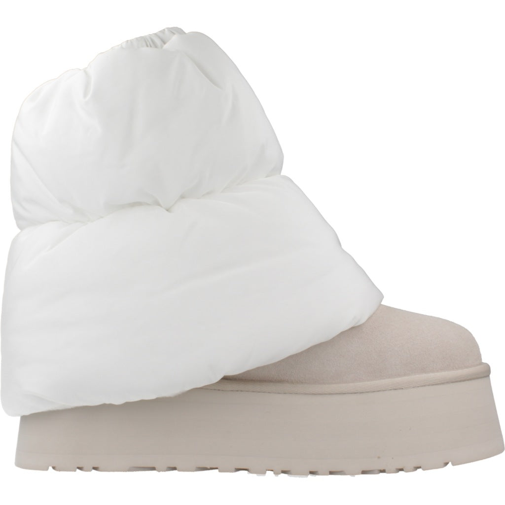 UGG W CLASSIC MINI DIPPER PUFF en color BLANCO  (4)