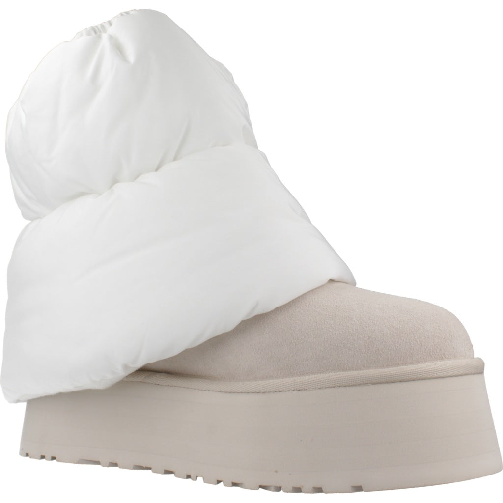 UGG W CLASSIC MINI DIPPER PUFF en color BLANCO  (5)