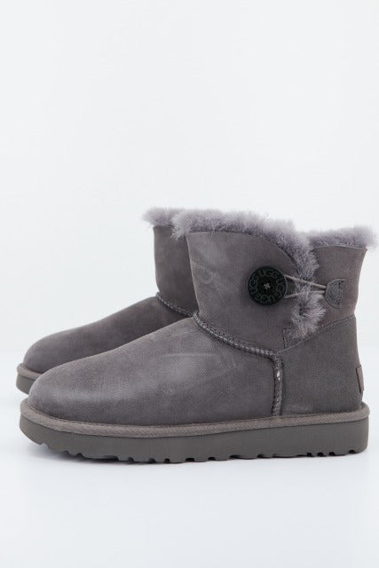 UGG W MINI BAILEY BUTTON en color GRIS  (1)