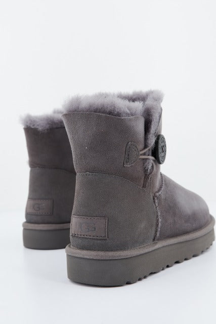 UGG W MINI BAILEY BUTTON en color GRIS  (3)