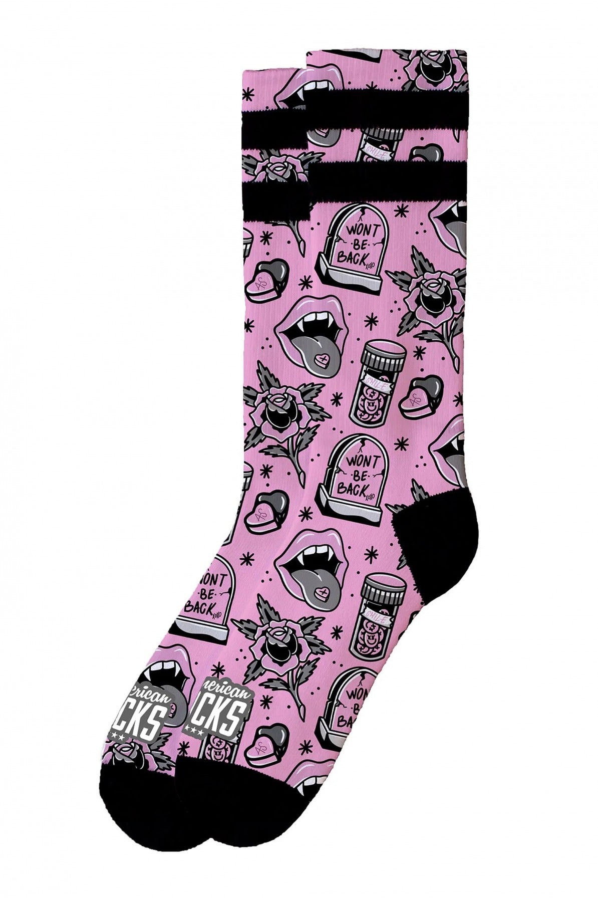 AMERICAN SOCKS WONT BE BACK en color ROSA  (1)