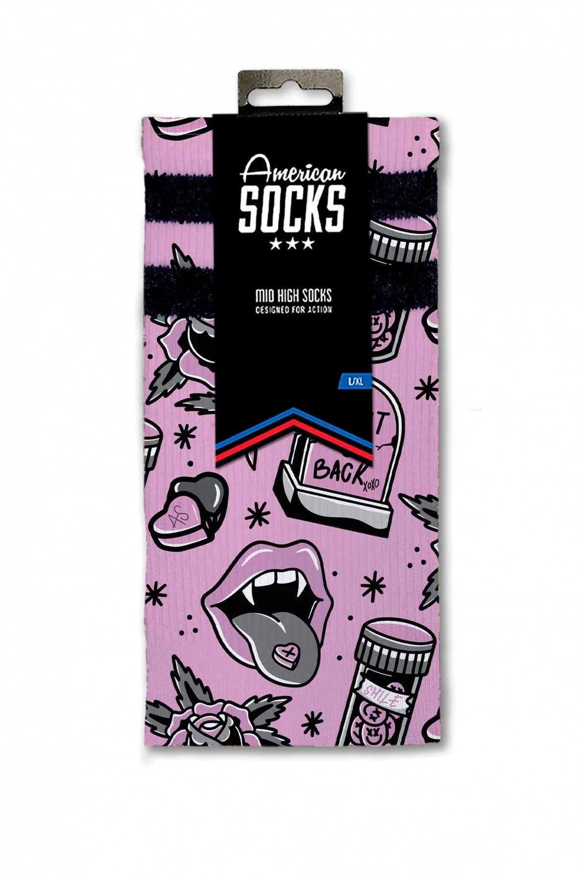 AMERICAN SOCKS WONT BE BACK en color ROSA  (3)