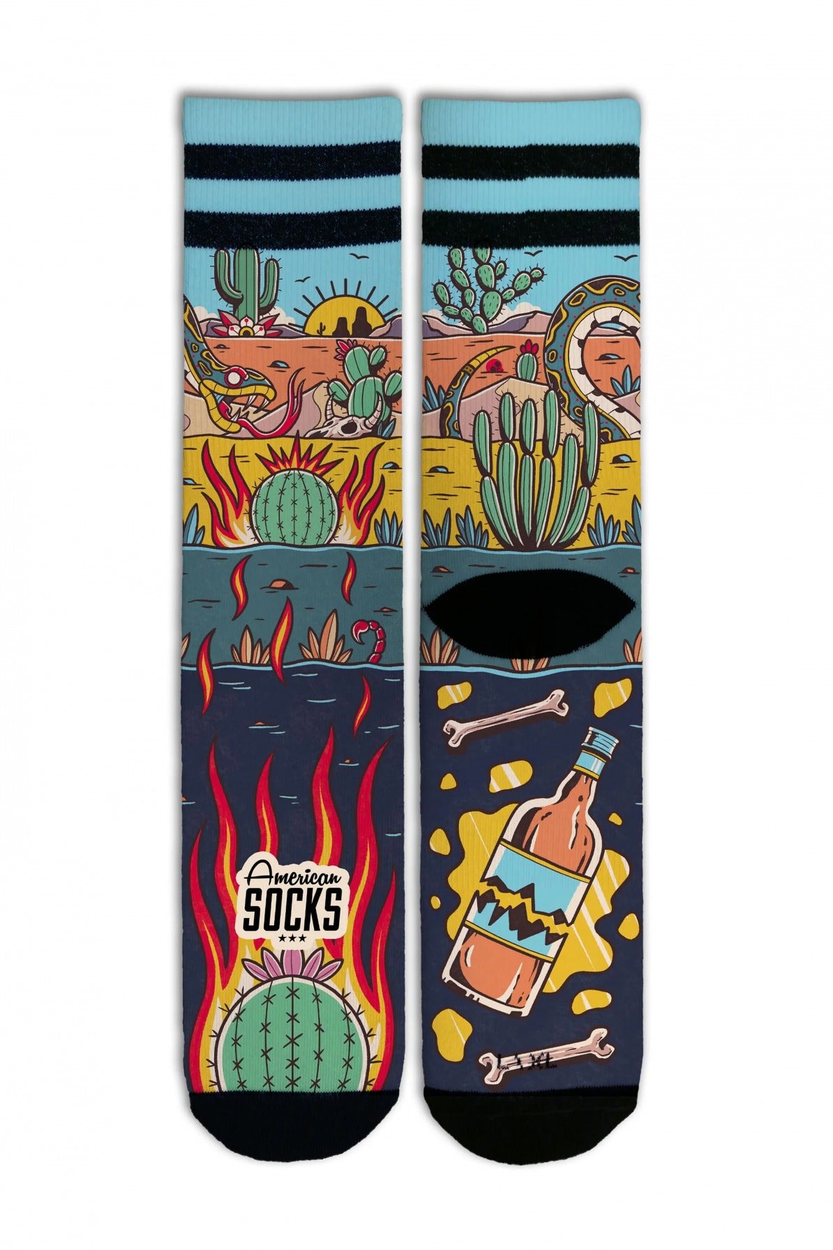 AMERICAN SOCKS RATTLESNAKE en color MULTICOLOR  (2)