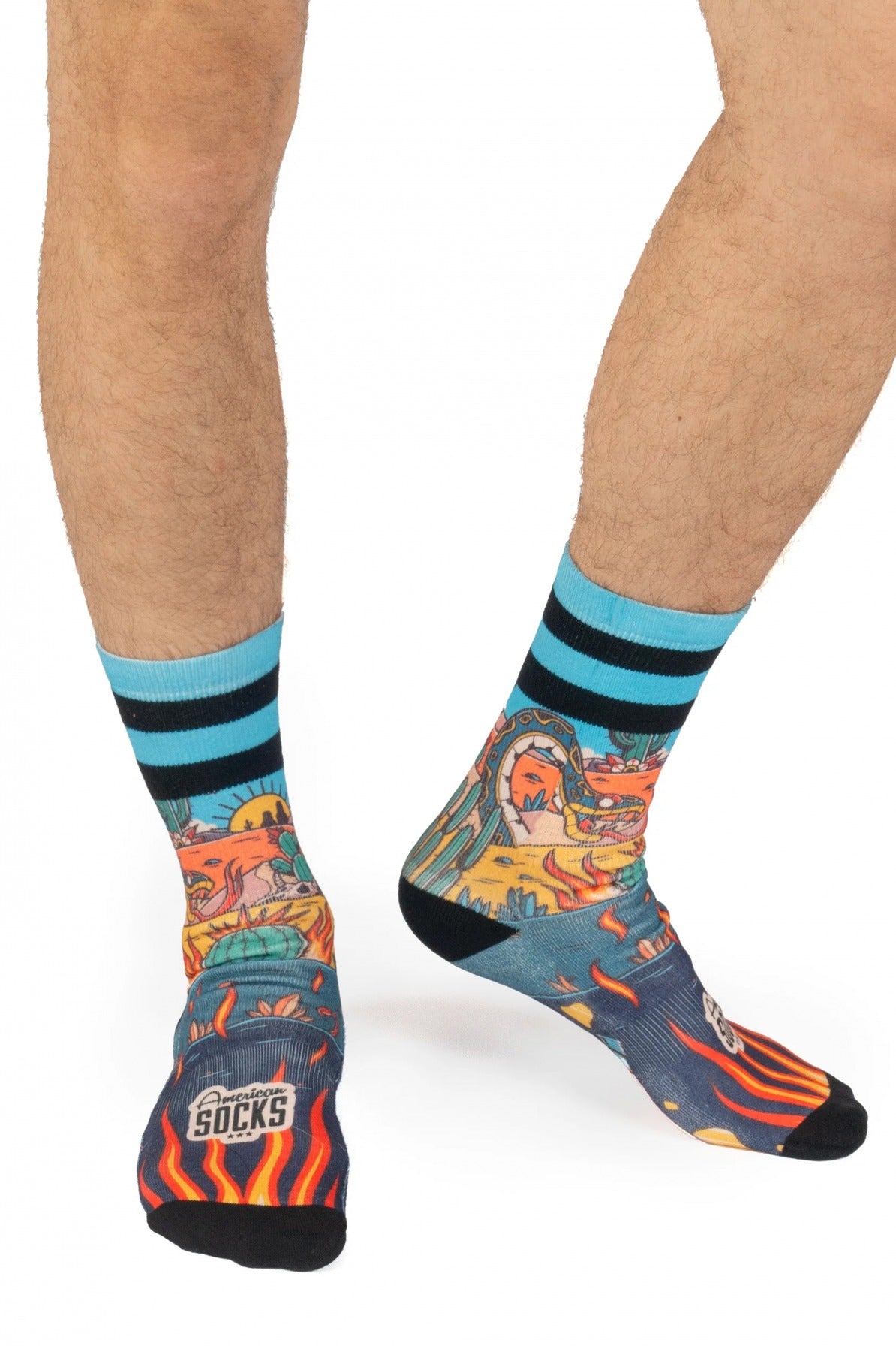 AMERICAN SOCKS RATTLESNAKE en color MULTICOLOR  (4)