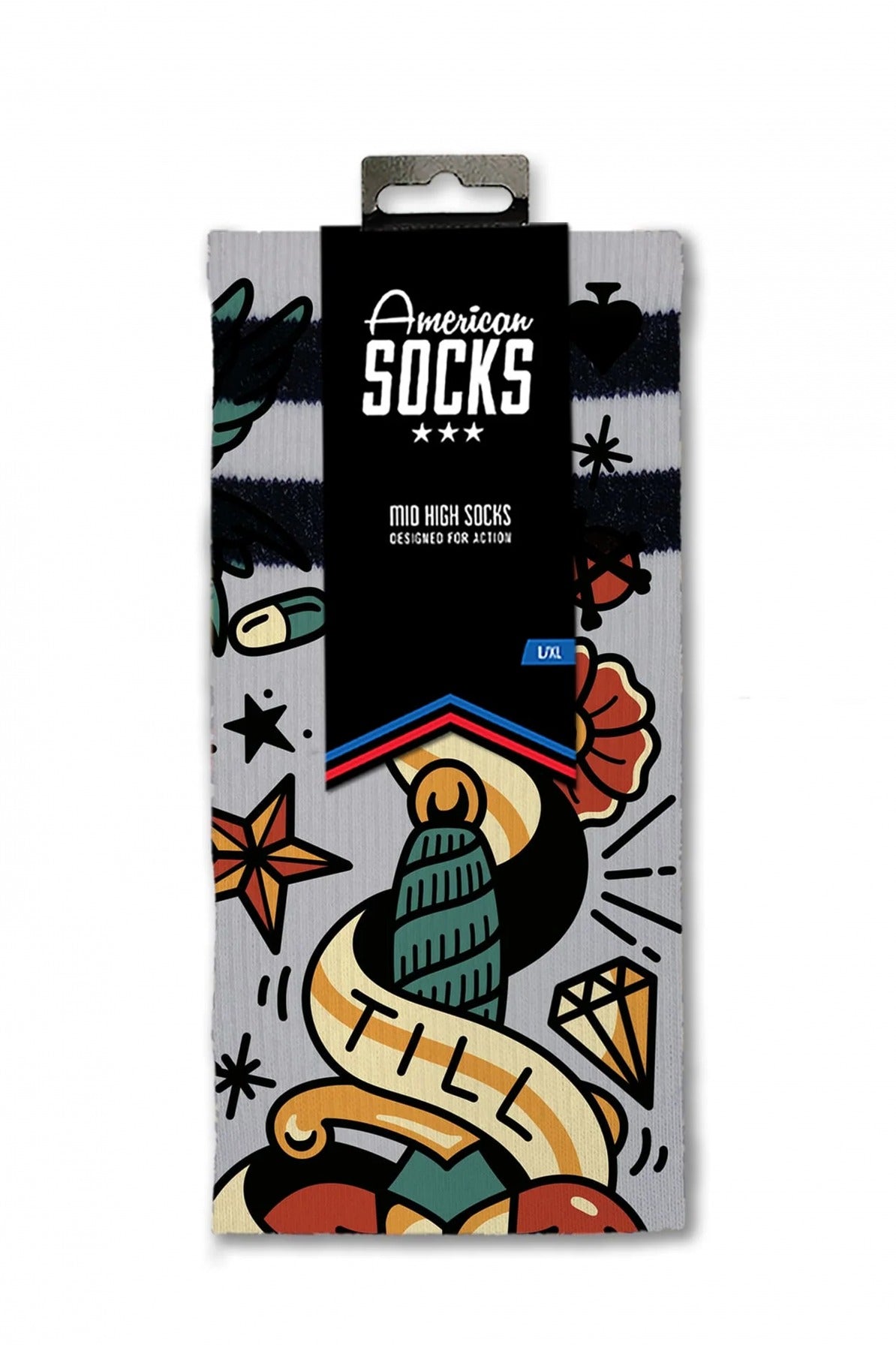 AMERICAN SOCKS TILL DEATH DO US PART  en color MULTICOLOR  (3)