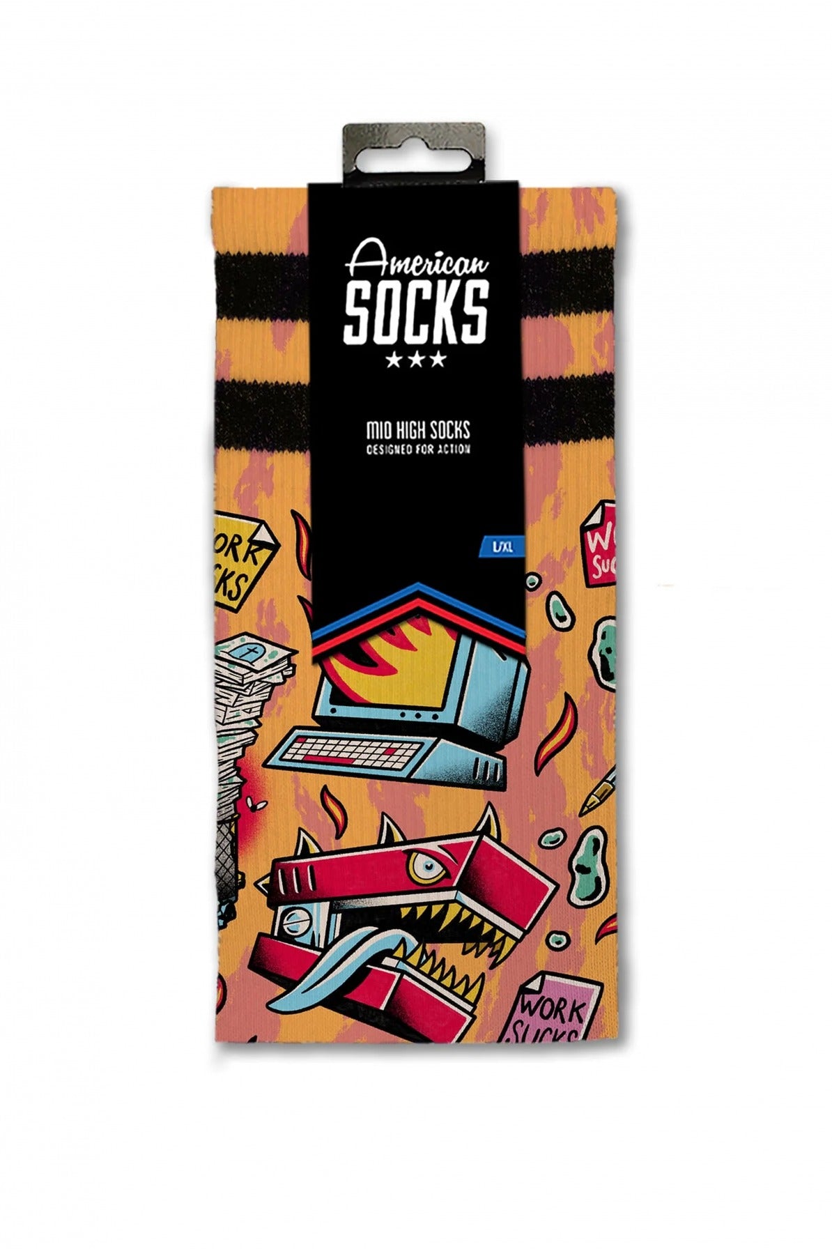 AMERICAN SOCKS WORK SUCKS  en color MULTICOLOR  (3)