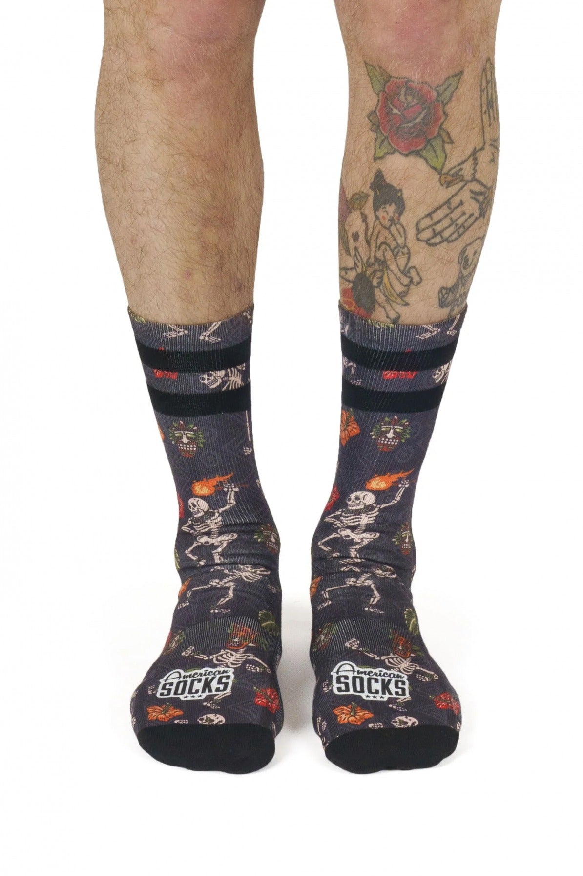 AMERICAN SOCKS DANCING SKELETONS en color MULTICOLOR  (4)